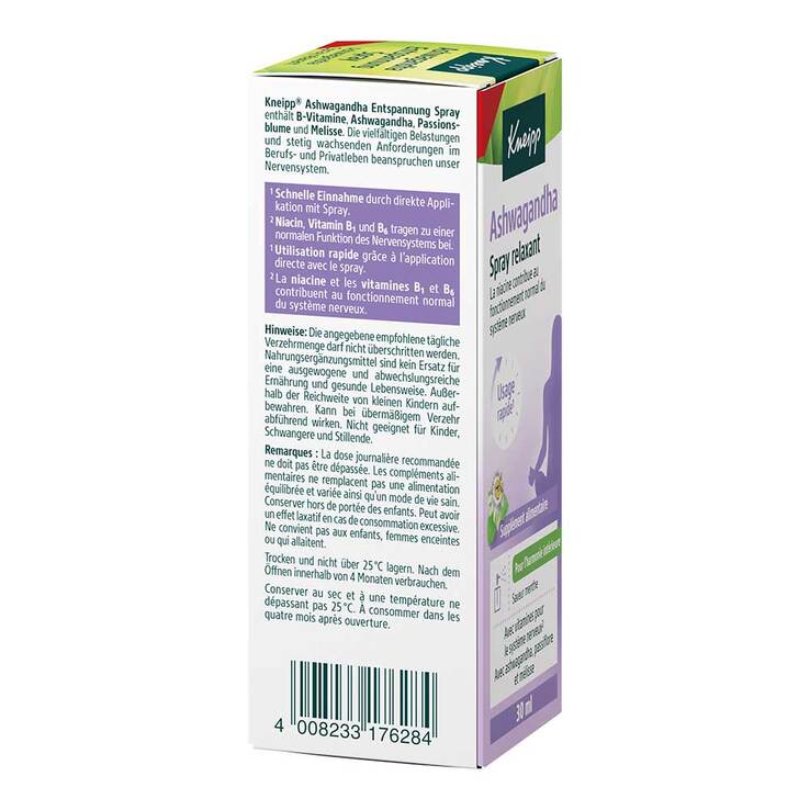Kneipp Ashwagandha Entspannung Spray, 30 ml
