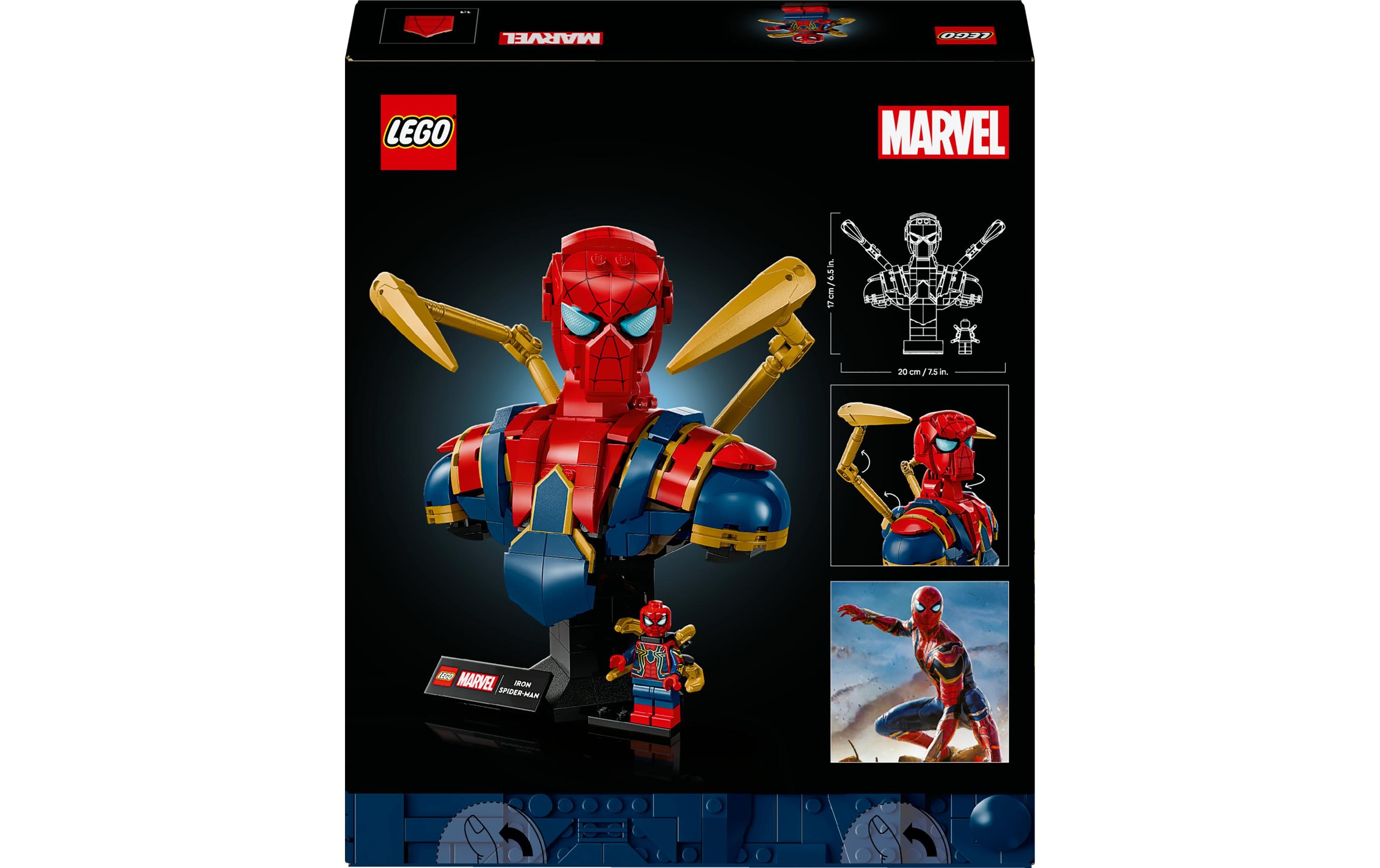 Marvel Iron Spider-Man Büste 76326Bauset für erwachsene Fans