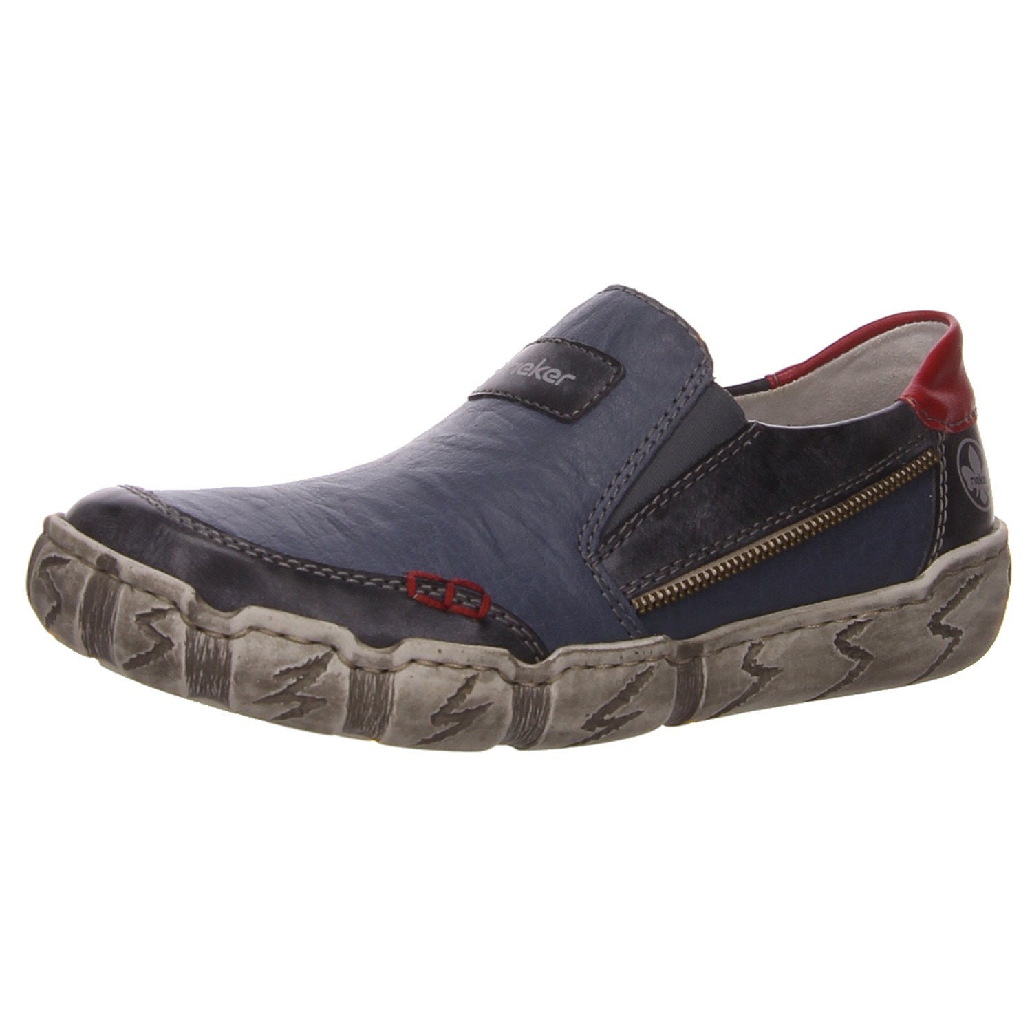 Rieker Slipper blau blau