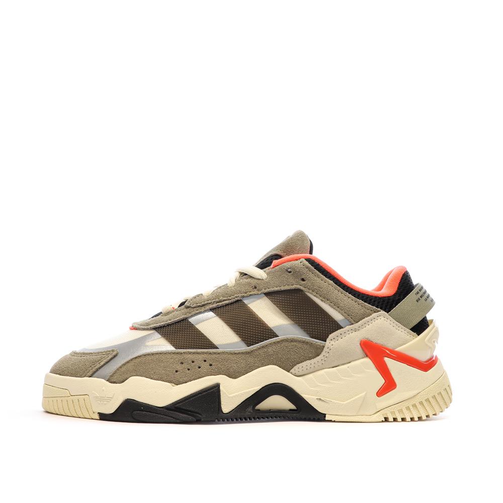 Adidas Baskets Beige/Kaki Homme Adidas Niteball
