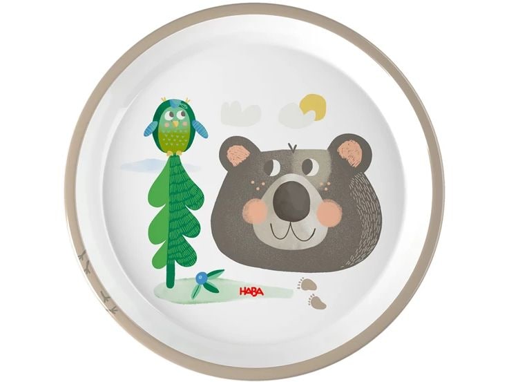 Haba Kinderteller Wald Mehrfarbig Kinderteller mit Motiv