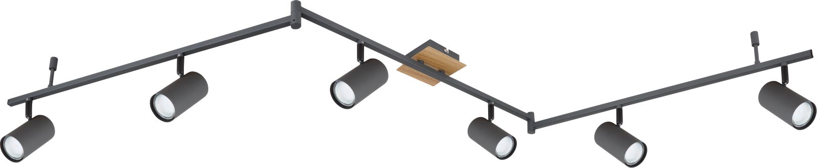 Deckenstrahler - graphit - beweglich - 180 cm