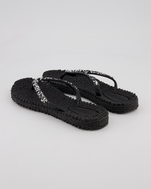 Ilse Jacobsen Cheerful03G Pantoletten in Schwarz