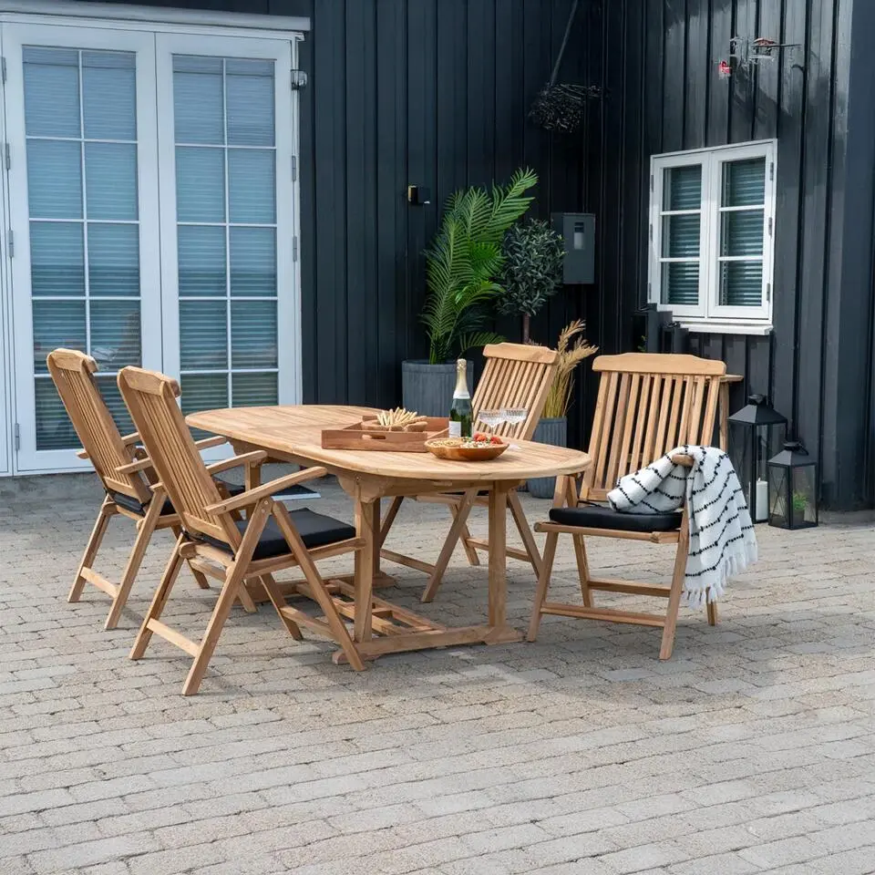 Artichok Seff Uitschuifbare Tuin Tafel Naturel - 180 - 240 x 90 cm