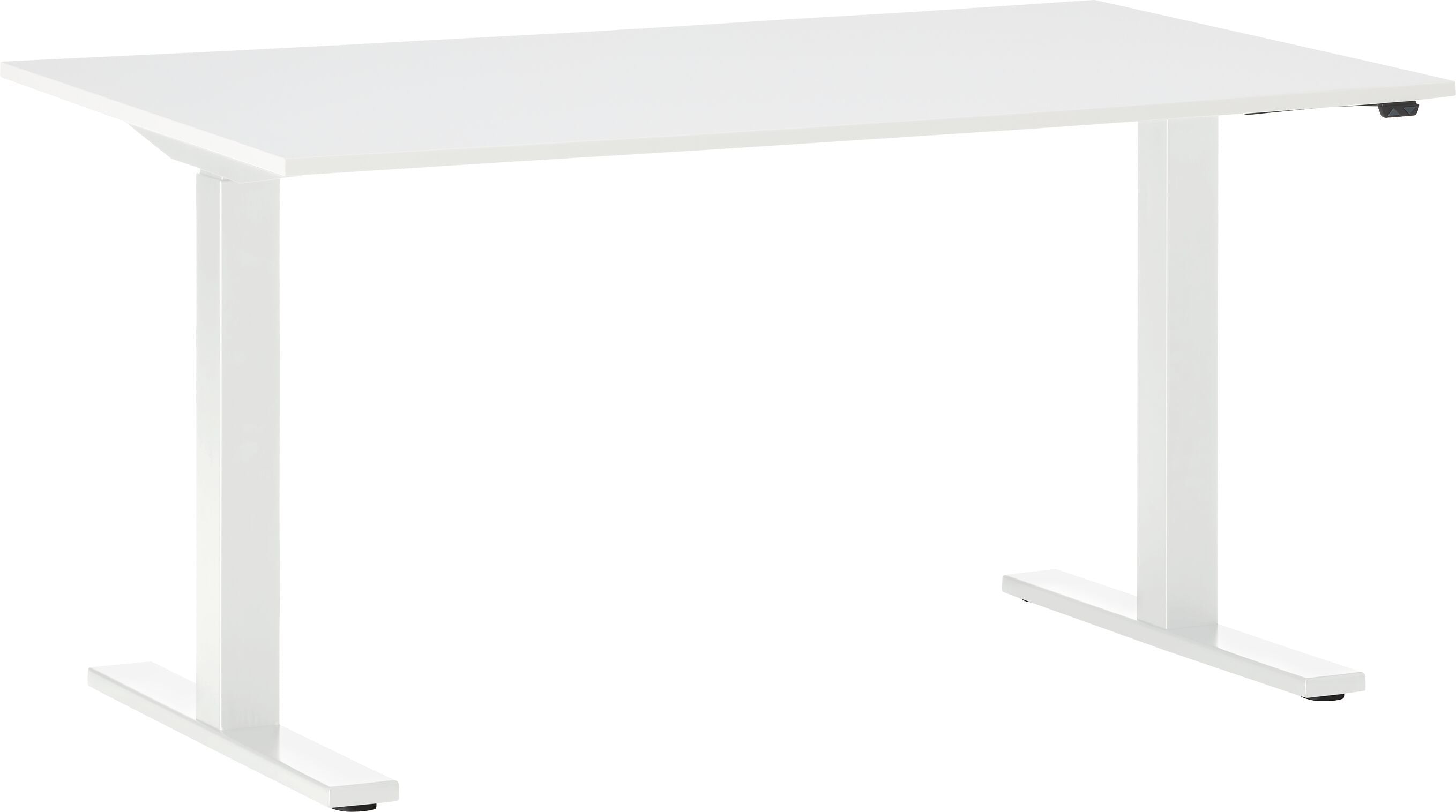 FLEXCUBE EASY Schreibtisch höhenverstellbar - Weiss / B: 120.0 cm x T: 70.0 cm x H: 68.0 cm