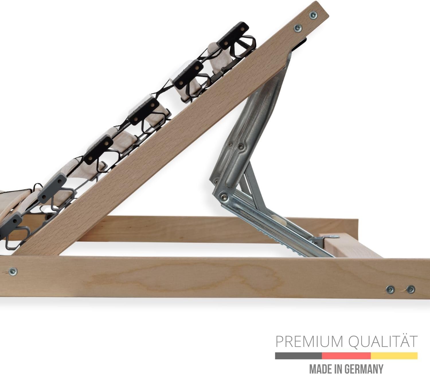 Lattenrost 180x200, Kopfteil verstellbar, Ergonomischer 7-Zonen-Lattenrost, Buchenholz, 28 Latten, Selbstmontage, hohe Traglast bis 150Kg