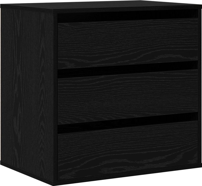 vidaXL - Hoekladekast - Zwart - Bewerkt Hout