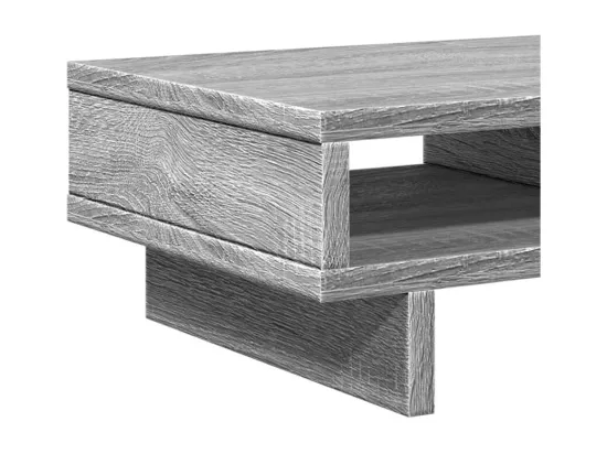 Support de moniteur sonoma gris 50x27x15 cm bois d'ingénierie