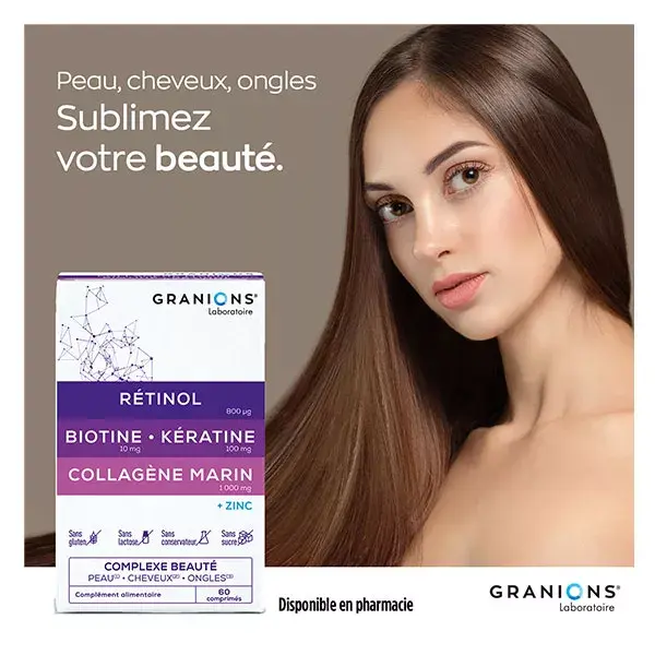 Granions Complexo para Pele, Cabelo e Unhas - Caixa com 60 comprimidos