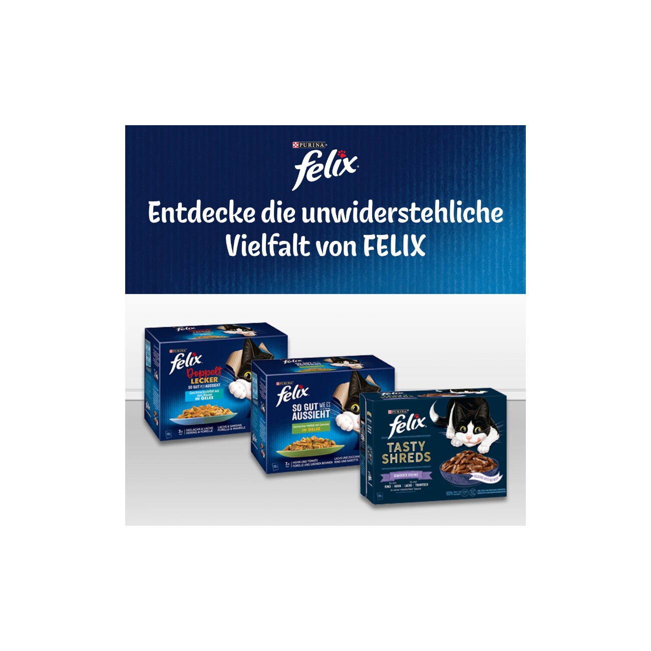 Felix So gut wie es aussieht Nassfutter Katze, Adult, Aus dem Wasser 80x85 g
