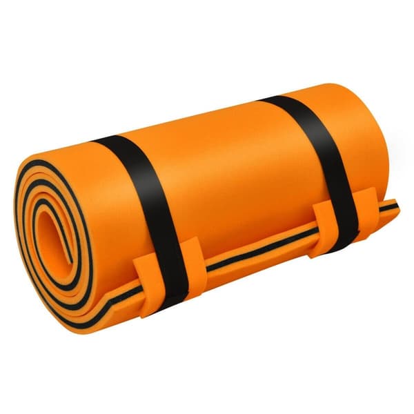 Vannmatte badematte vannseng vannmadrass badeøy 60kg lastekapasitet 210 x 66cm oransje
