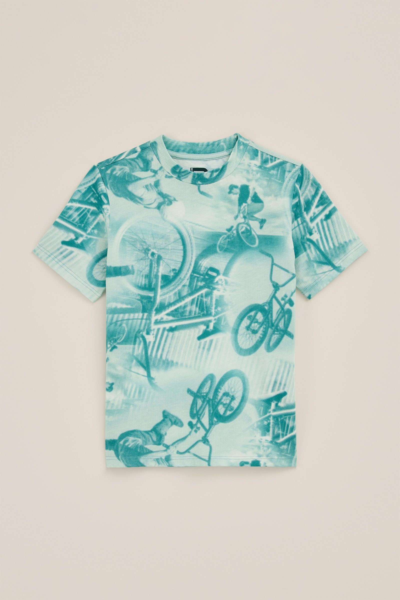 Jongens T-shirt met dessin WE Fashion Zeegroen