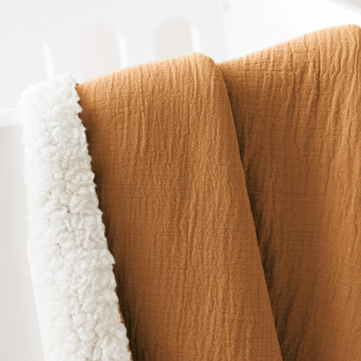 LA REDOUTE INTERIORS<br>Cobertores lisos para bebês em tetra e sherpa Kumla