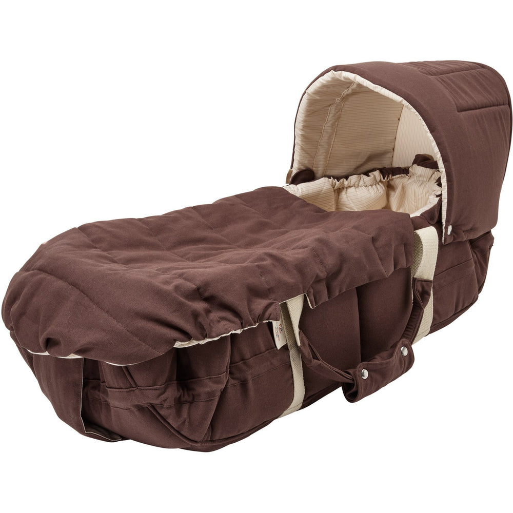 Køb COPENHAGEN COLORS Babylift og Legetæppe Dark Brown w. Cream Solid Stripe