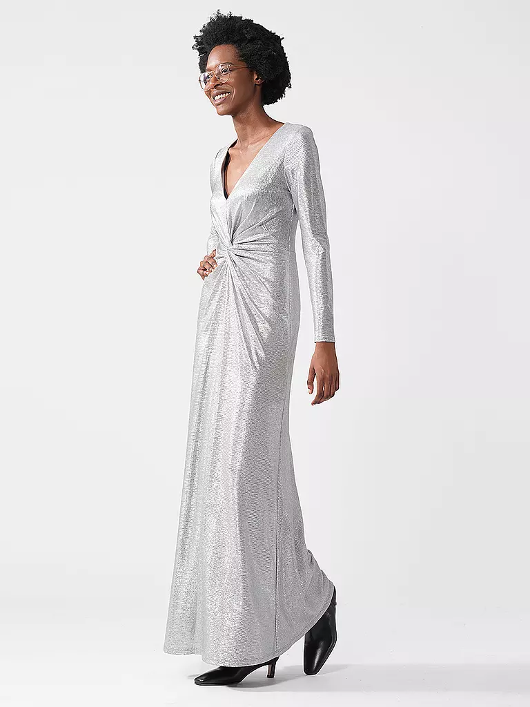 LAUREN RALPH LAUREN Abendkleid NADIRA silber