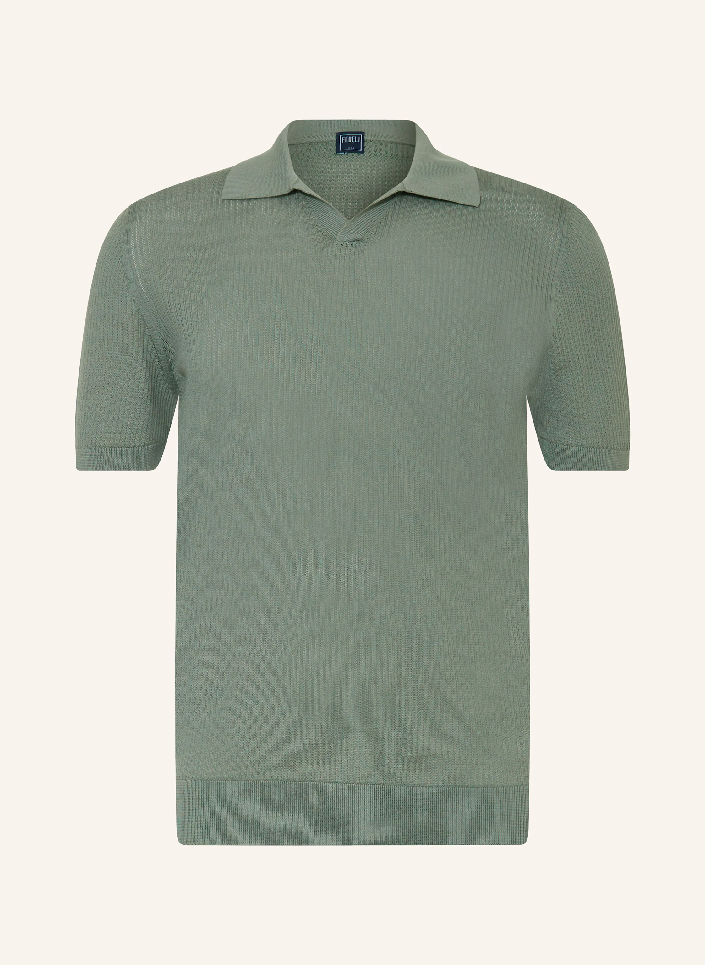 FEDELI Strick-Poloshirt