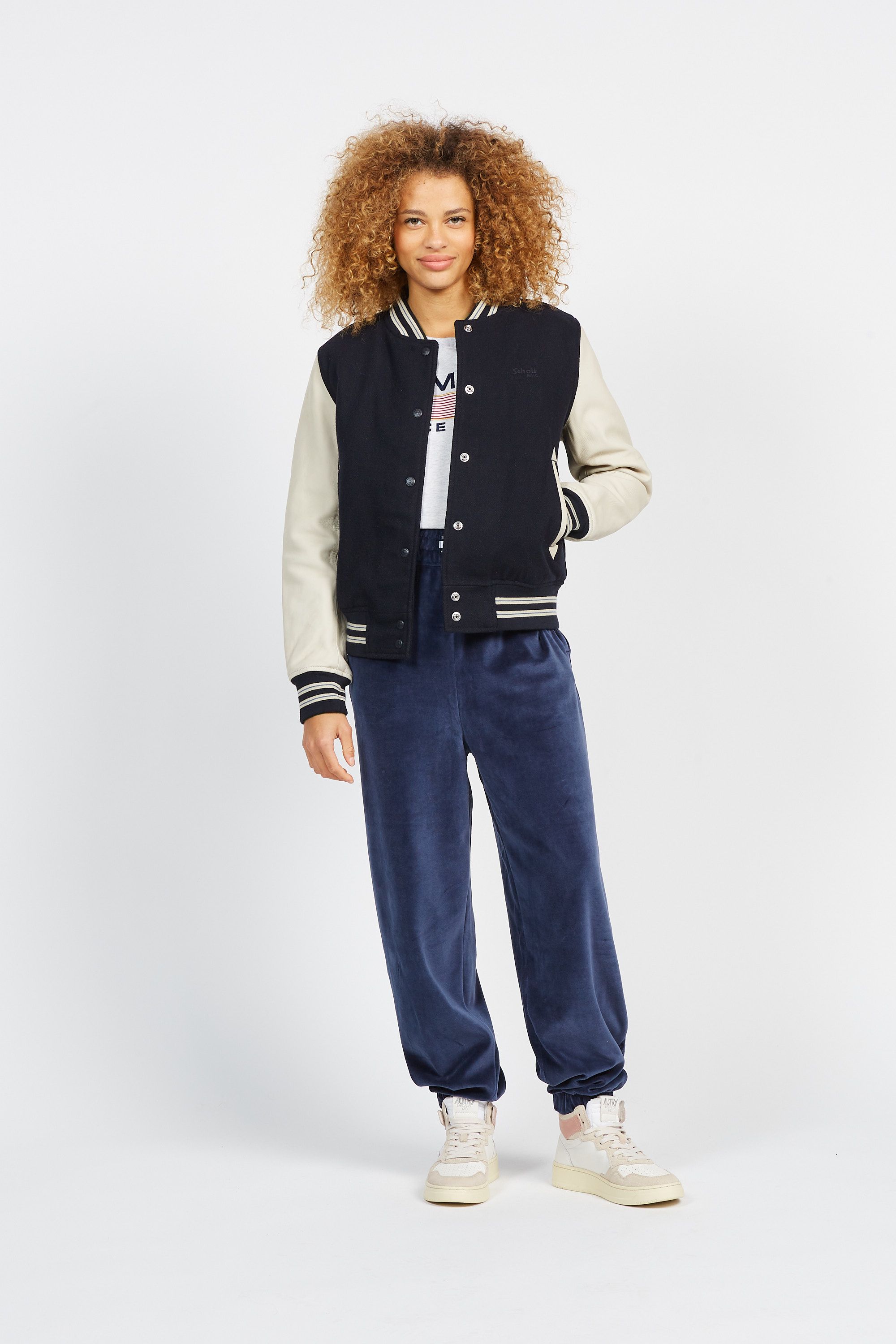 SCHOTT Veste Bleu