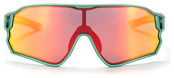 Lunettes de vélo polarisées Rockbros pour enfants de 8 à 14 ans - vert