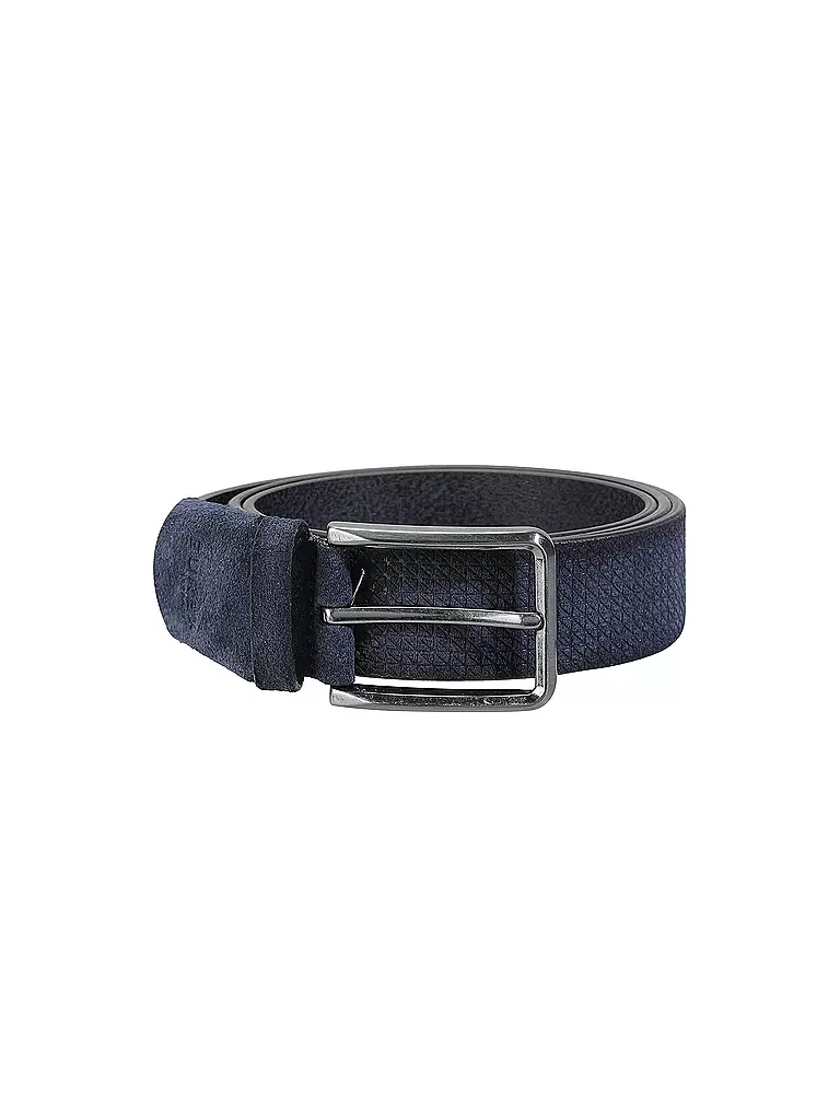 EUREX Ledergürtel blau