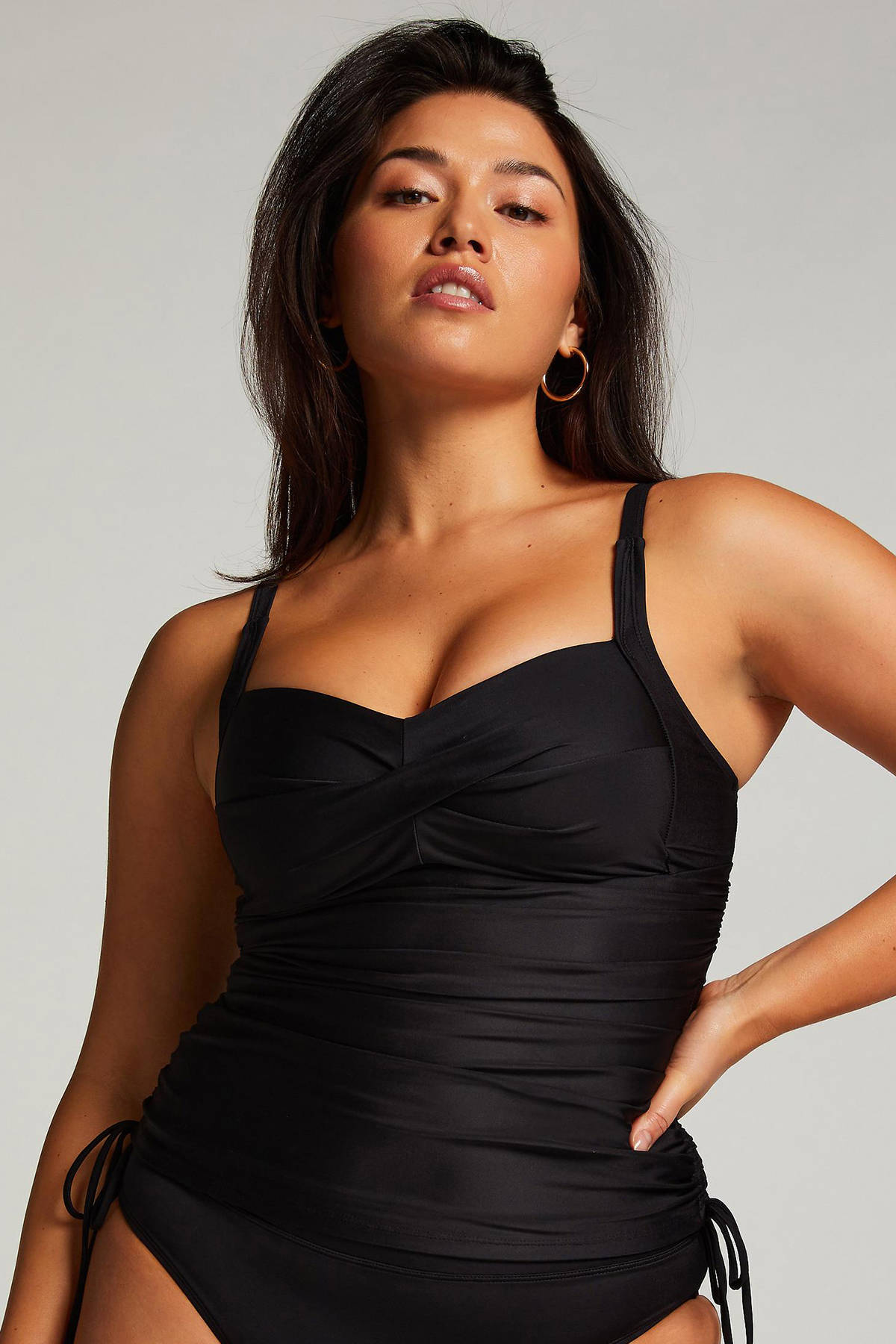 Hunkemöller corrigerende tankini bikinitop Luxe zwart