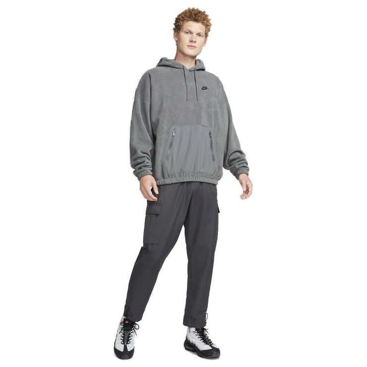 Nike Club Fleece Polar Fleece Haettetroje Grå