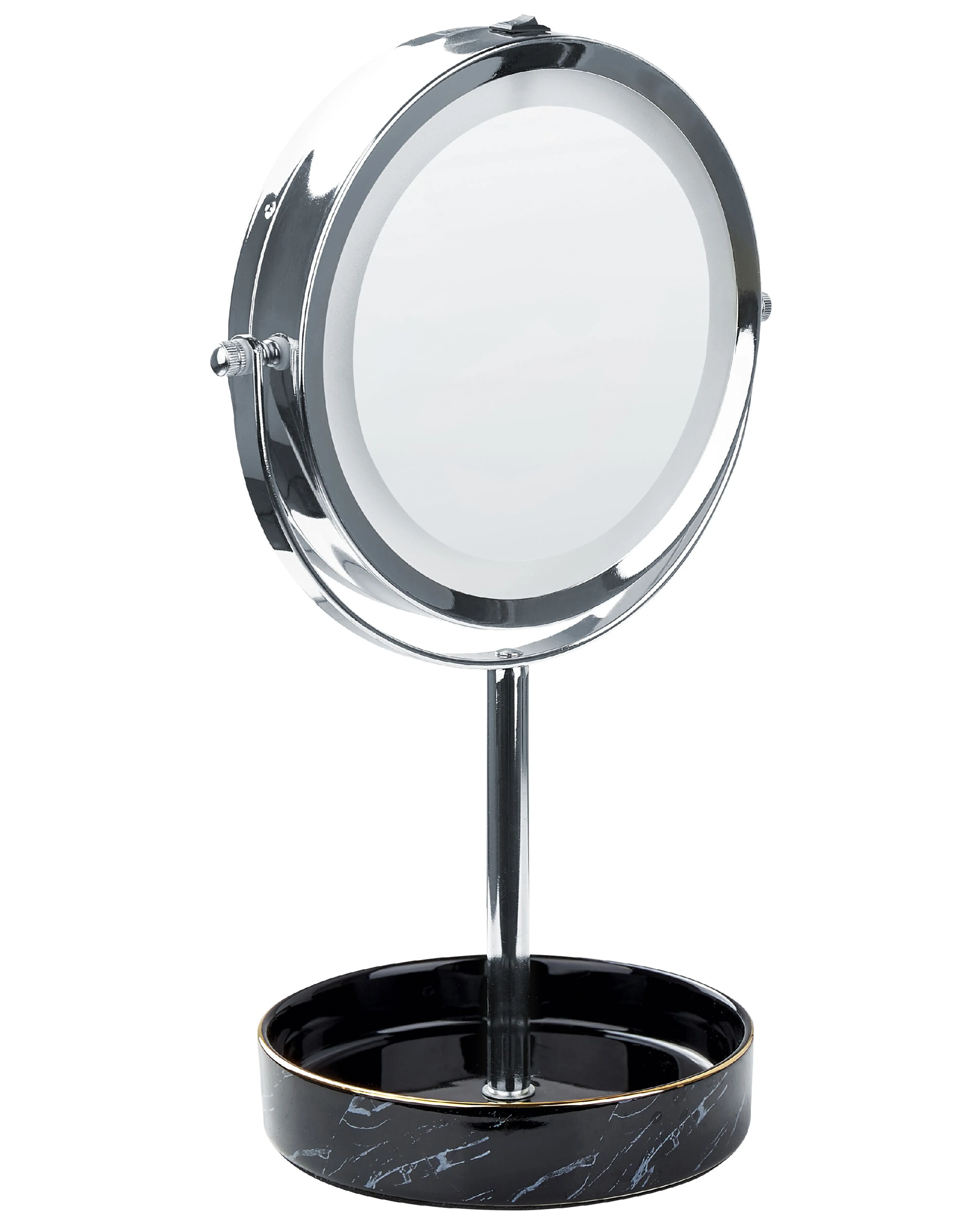 Make-up spiegel LED SAVOIE Zwart/zilver