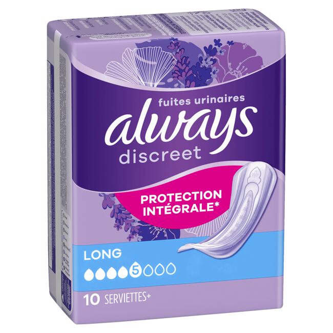 Always Discreet Incontinentieverband Long 10 Stuks