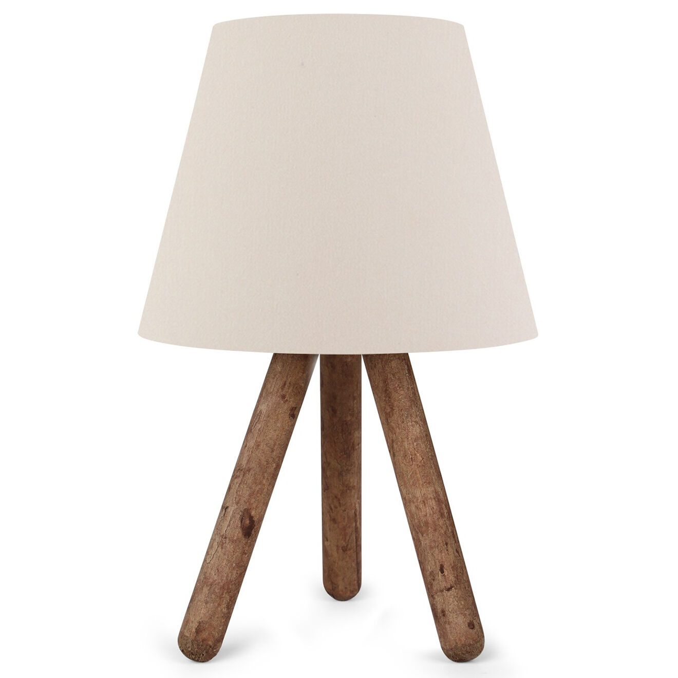 Sheen Lampe de table Ayd blanc/noyer - 29x29x20 cm