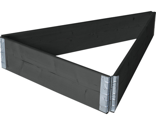 Modulair systeem voor verhoogde tuinbedden, palletframe, wanddikte 19 mm, 120 x 80 x 20 cm, antraciet