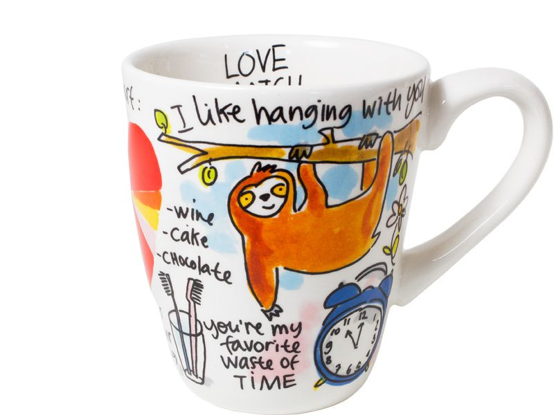 Set van 3D beker Hart en beker Hartjes LOVE