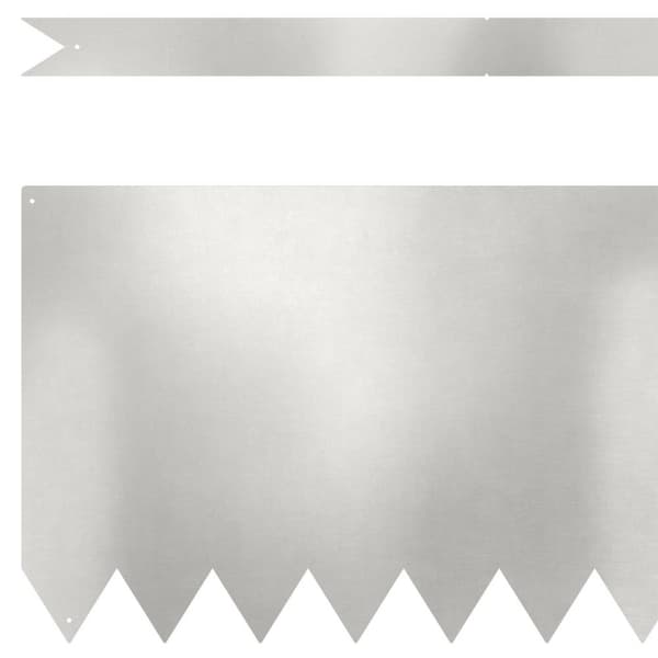 vidaXL plenkant 10 stk 100x0.5x30 cm rustfritt stål