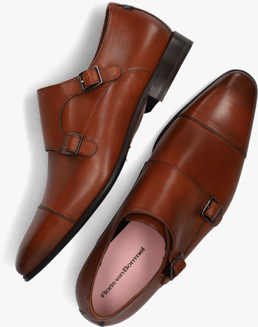 FLORIS VAN BOMMEL cognac floris van bommel nette schoenen sfm-30015