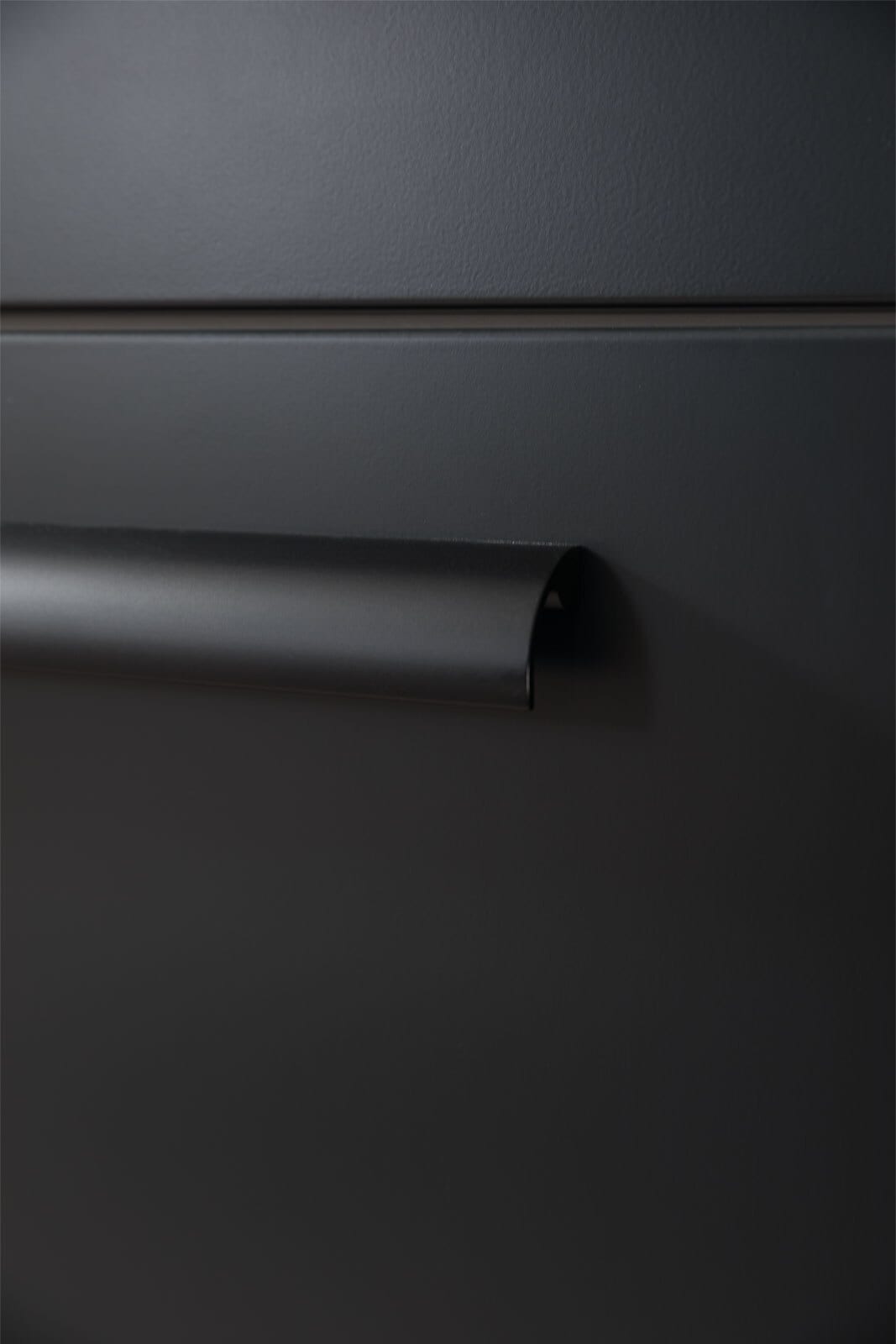 MONDO Schuhschrank SWING 61x96 cm Wildeiche Bianco furniert/Lack anthrazit