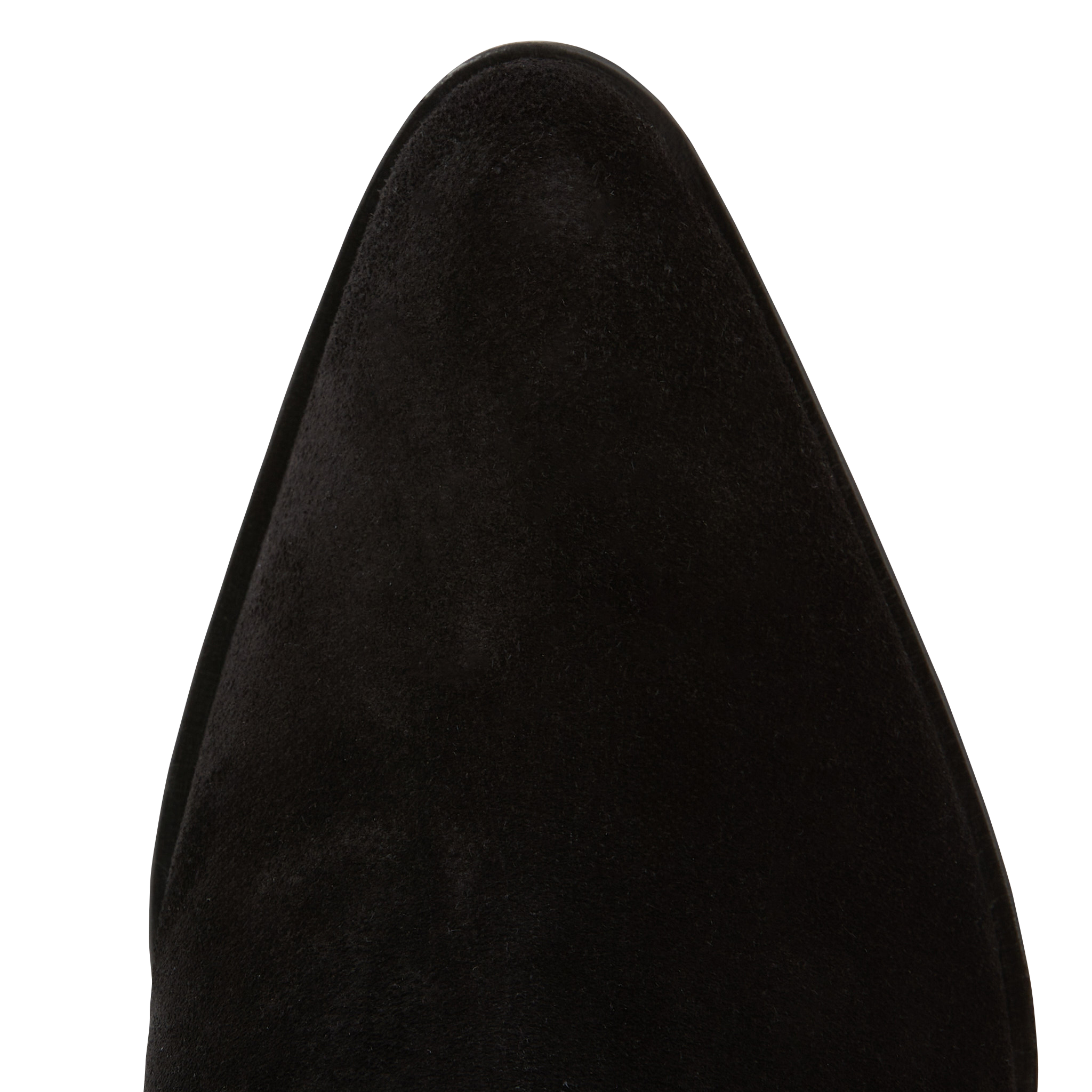 PADDY 7 ZIP BOOT - Bottines à talons en cuir velours| Noir