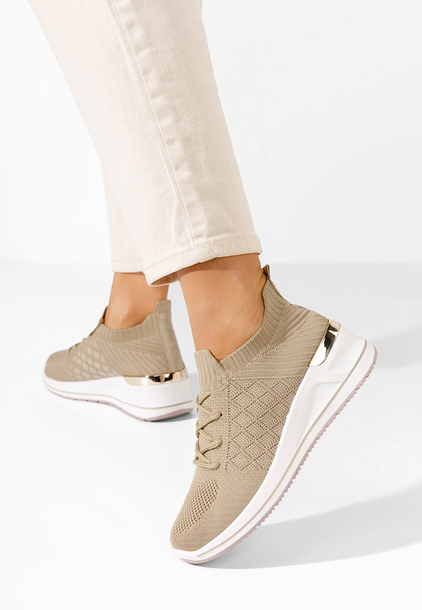 Baskets à plateforme kaki Uvesa
