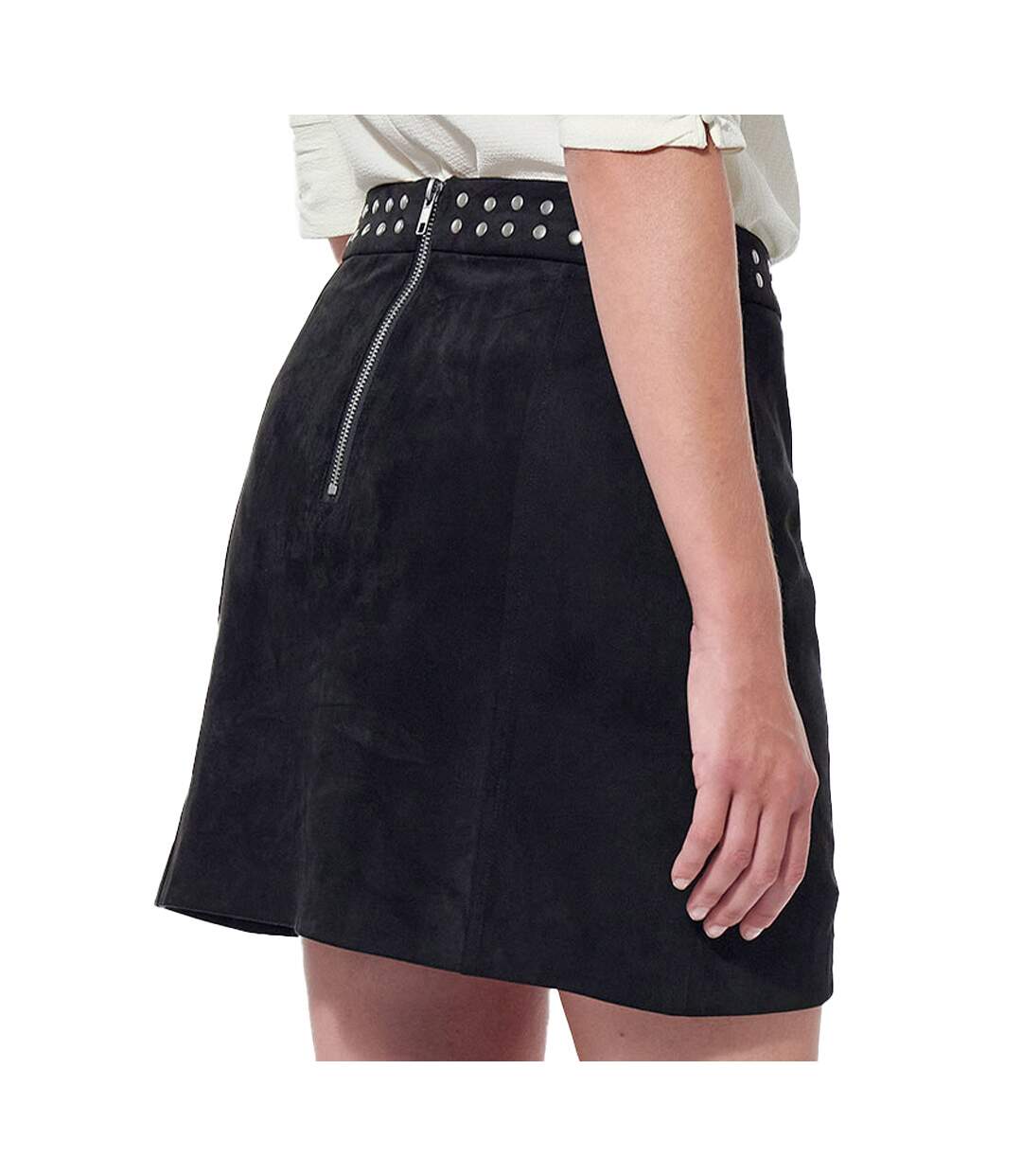 Jupe Noir Suédine Femme Kaporal Veniz