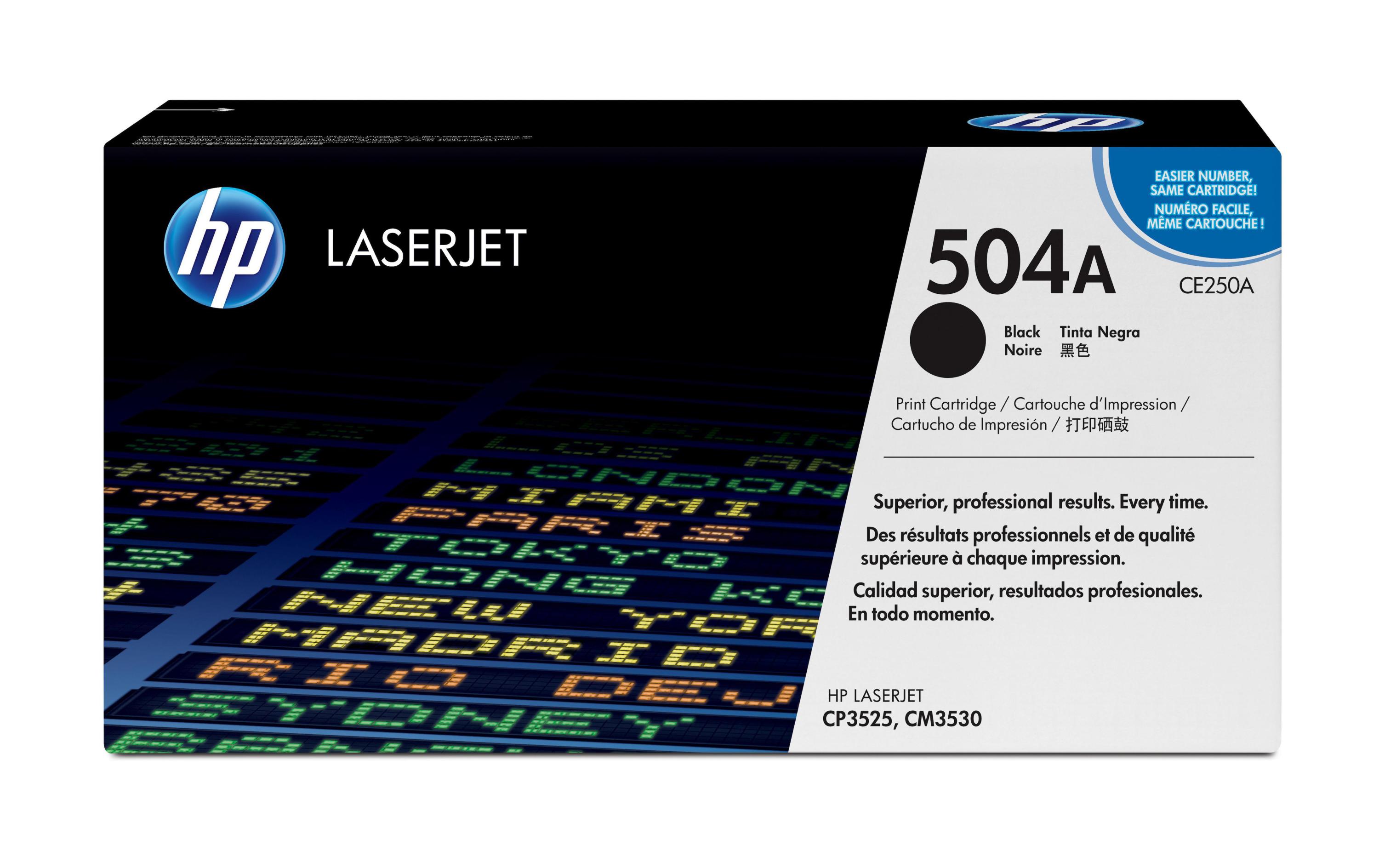 Toner Nr. 504A (CE250A) Black<br>Tonerkartusche