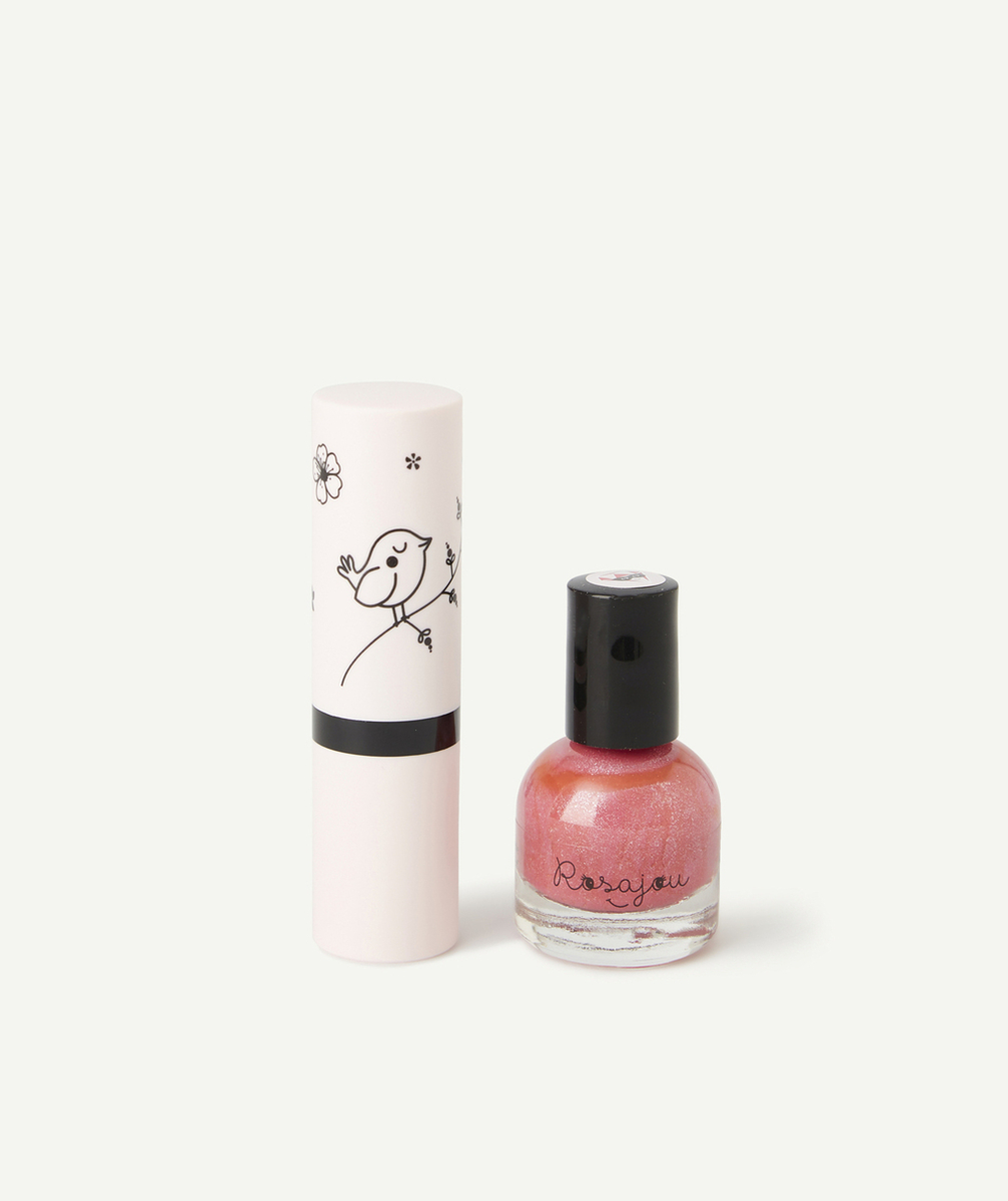 ROSAJOUROUGE À LÈVRES ET VERNIS ROSE RUBIS