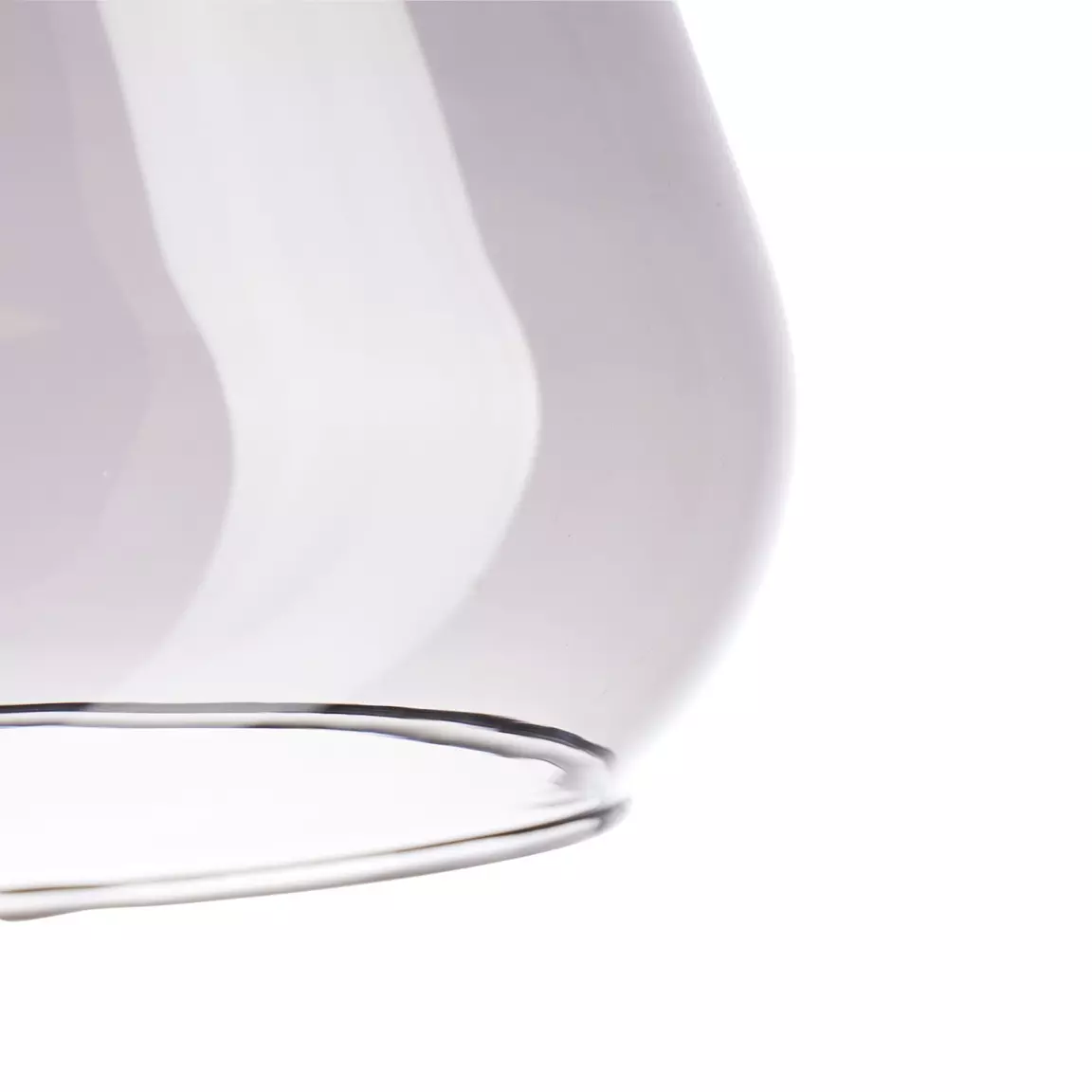 Suspension lumineuse en verre (D24 cm) Dulcia Noir