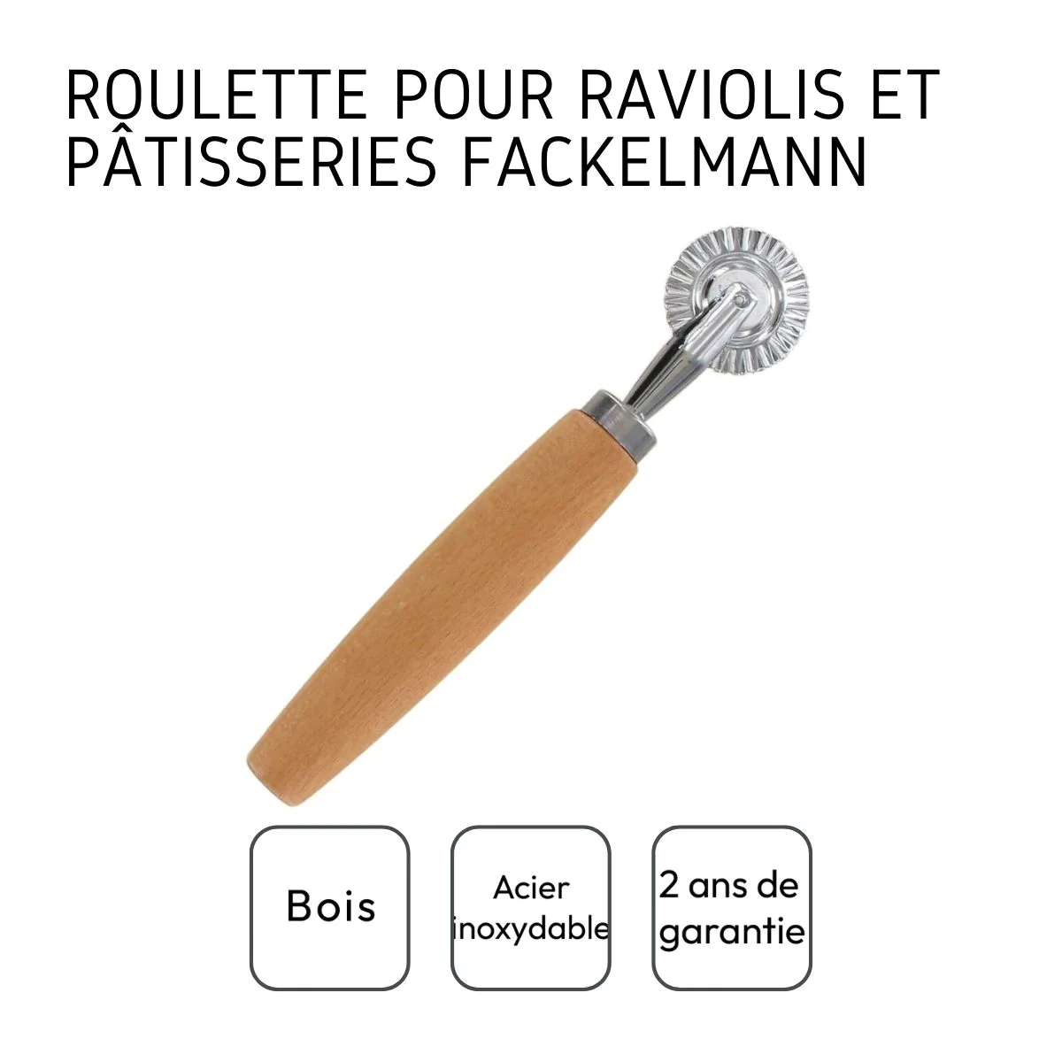 Roulette découpe pâte Sybarys Fackelmann