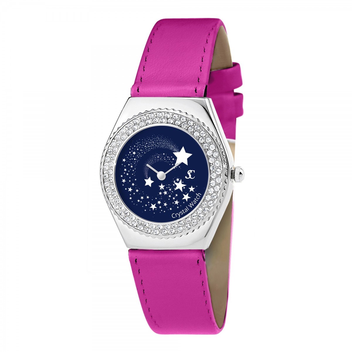 Montre Alysson étoiles à mouvement tournant SC Crystal ornée de Cristaux scintillants