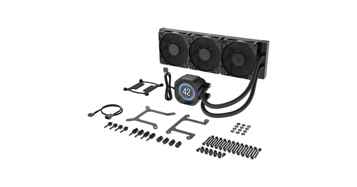 CorsairNAUTILUS 360 RS LCD CPU-vloeistofkoeler waterkoeling  (Zwart)