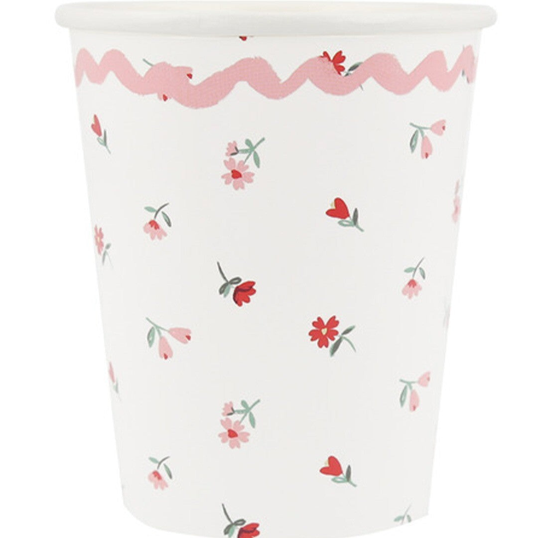 Meri meri bekers vintage rose - 8st