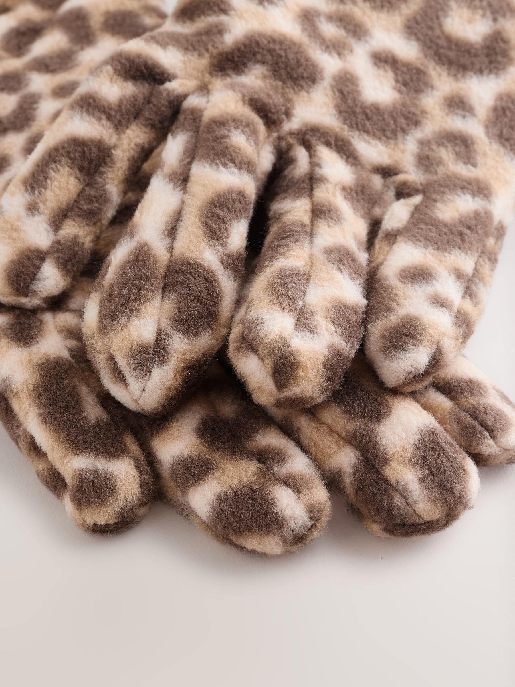 Luipaardprint - Fleece handschoenen