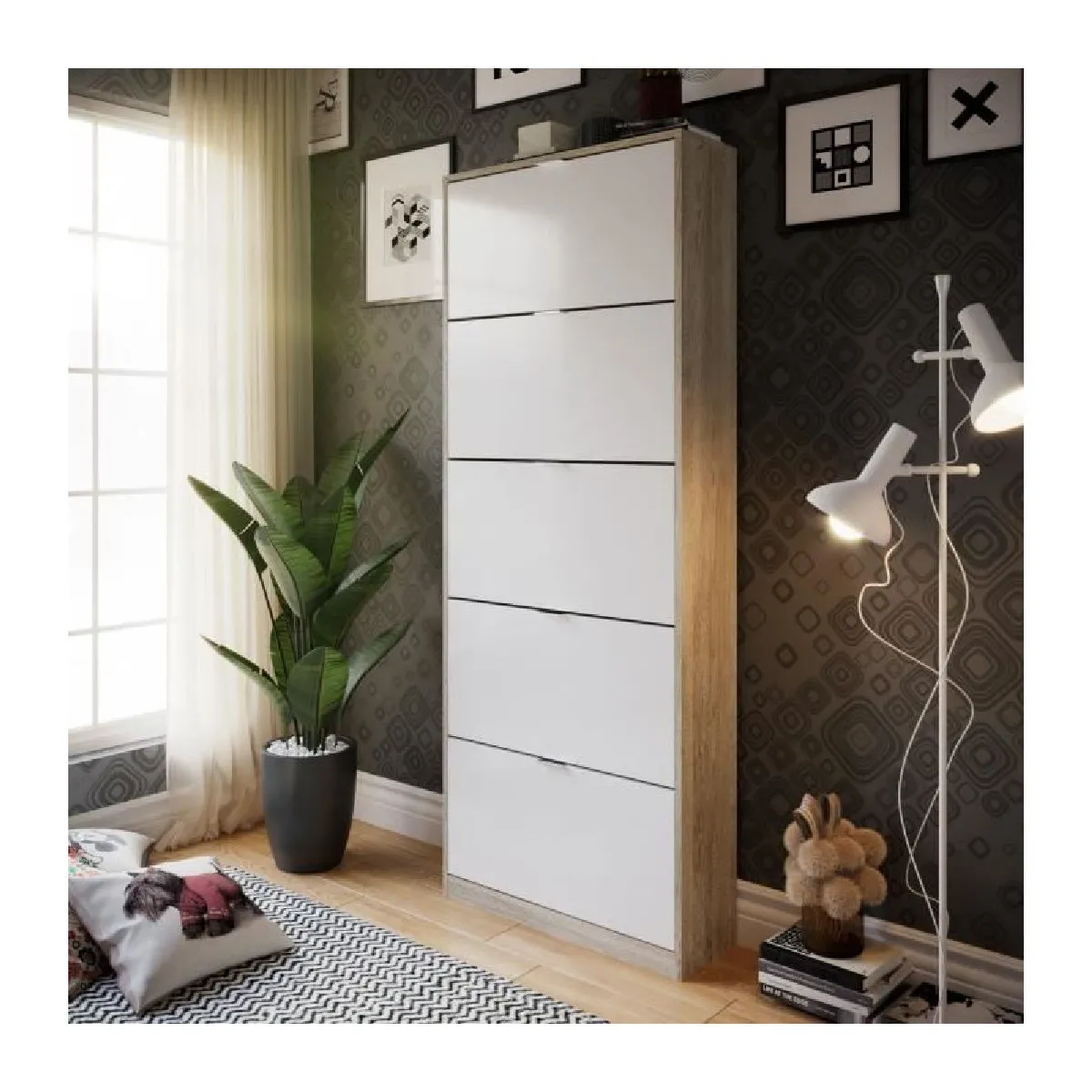 Meuble à chaussure - Chêne-Blanc