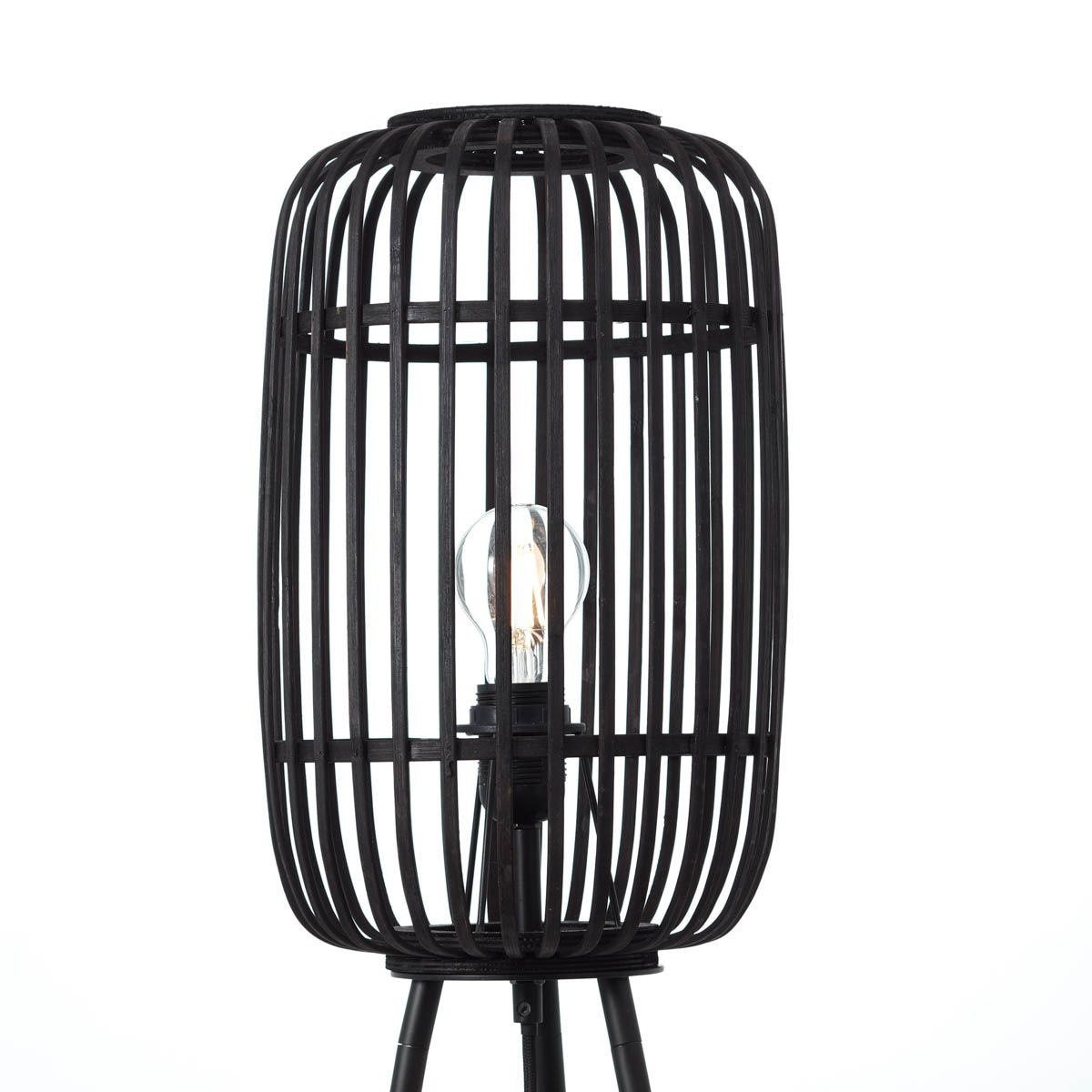 Brilliant Stehlampe »Woodrow« E27 1 Stk. dreibeinige Bambus Lampe, 130 x 45 cm, E27, Boho-Stil