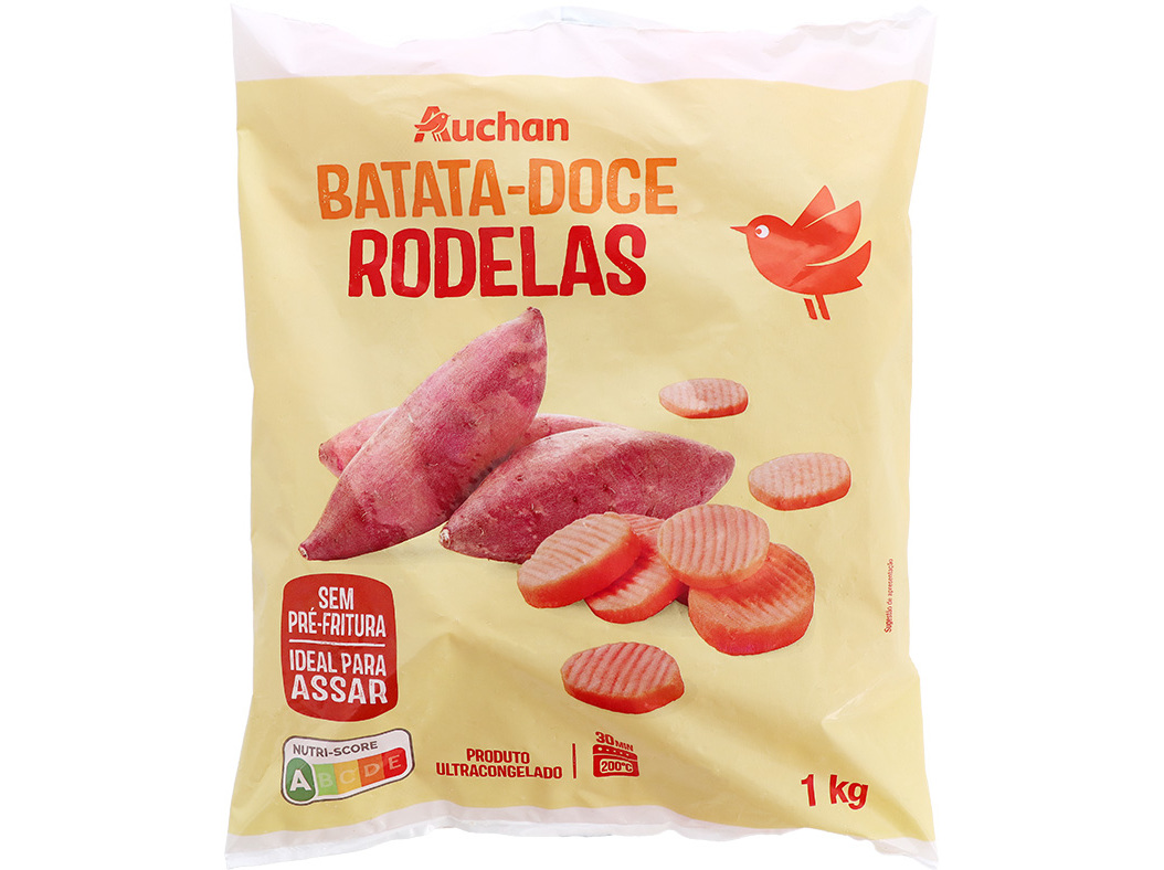 BATATA DOCE AUCHAN EM RODELAS PARA ASSAR 1KG