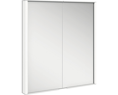 KEUCO Royal Match spiegelkast 65 x 15 x 70 cm zilver 2-deurs LED IP 20 inbouw