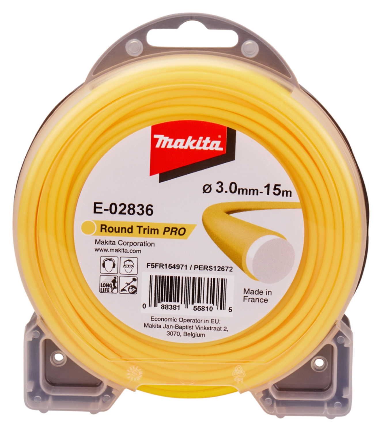 Makita E-02836 maaidraad - 3,0X15M - rond