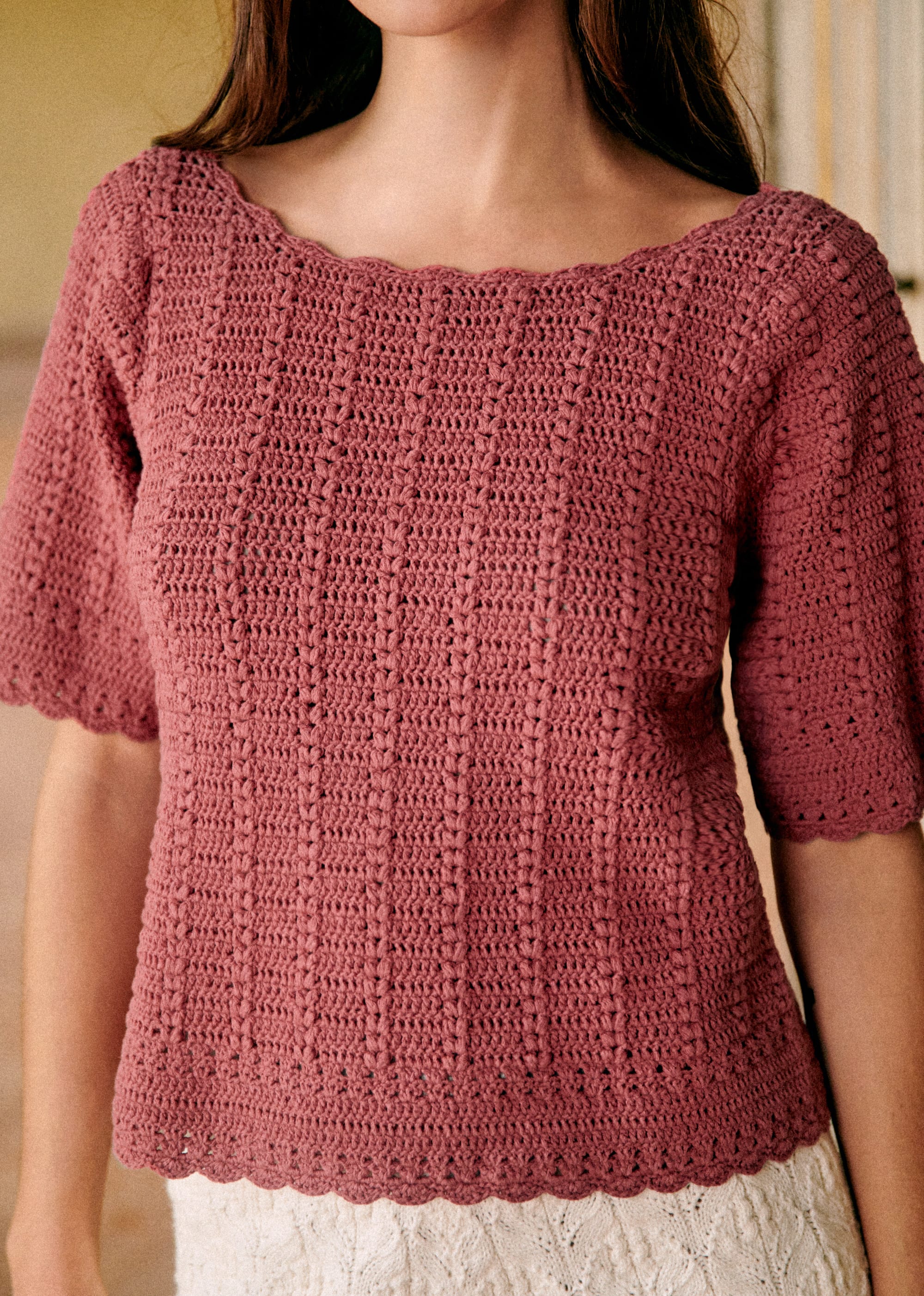 Pull Amael - Bois de Rose Foncé - E-SHOP/MAILLE 5905423